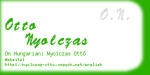 otto nyolczas business card