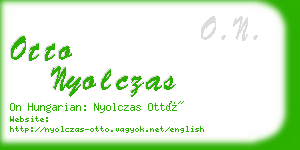 otto nyolczas business card